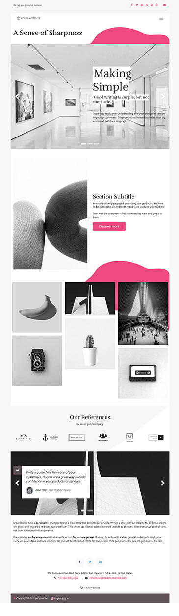 Odoo Avantgarde Theme